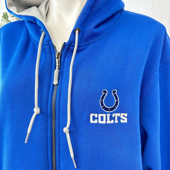 Dunbrooke Indianapolis Colts Craftsman Thermal-Lined Full-Zip Hoodie size large - Picture 4 of 10